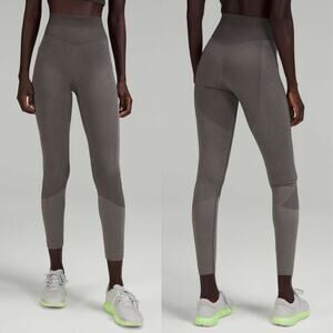 LULULEMON Seamless Training High-Rise Tight 25" Size 4 Gull Grey